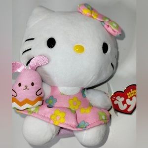 Hello kitty limited edition rare no longer made Easter kitty pink with bunny nwt